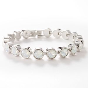 Touchstone Crystal Glazed White Ice Bracelet